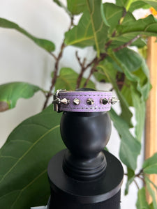 Metallic Lilac Spiked Cuff