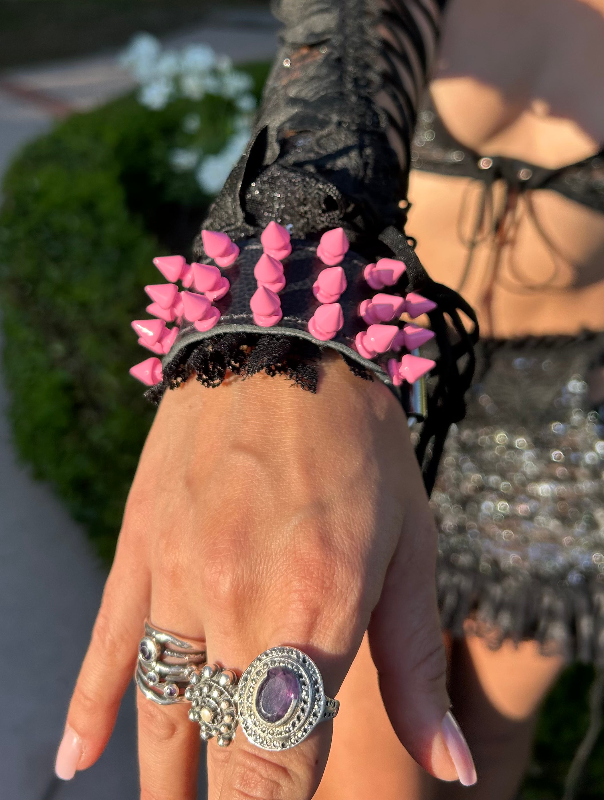 Candy Poison Spiked Cuff
