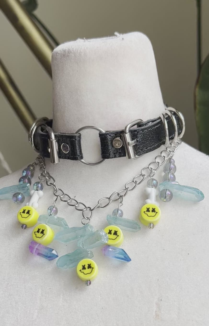 Psychedelic Pixie Crystal Choker