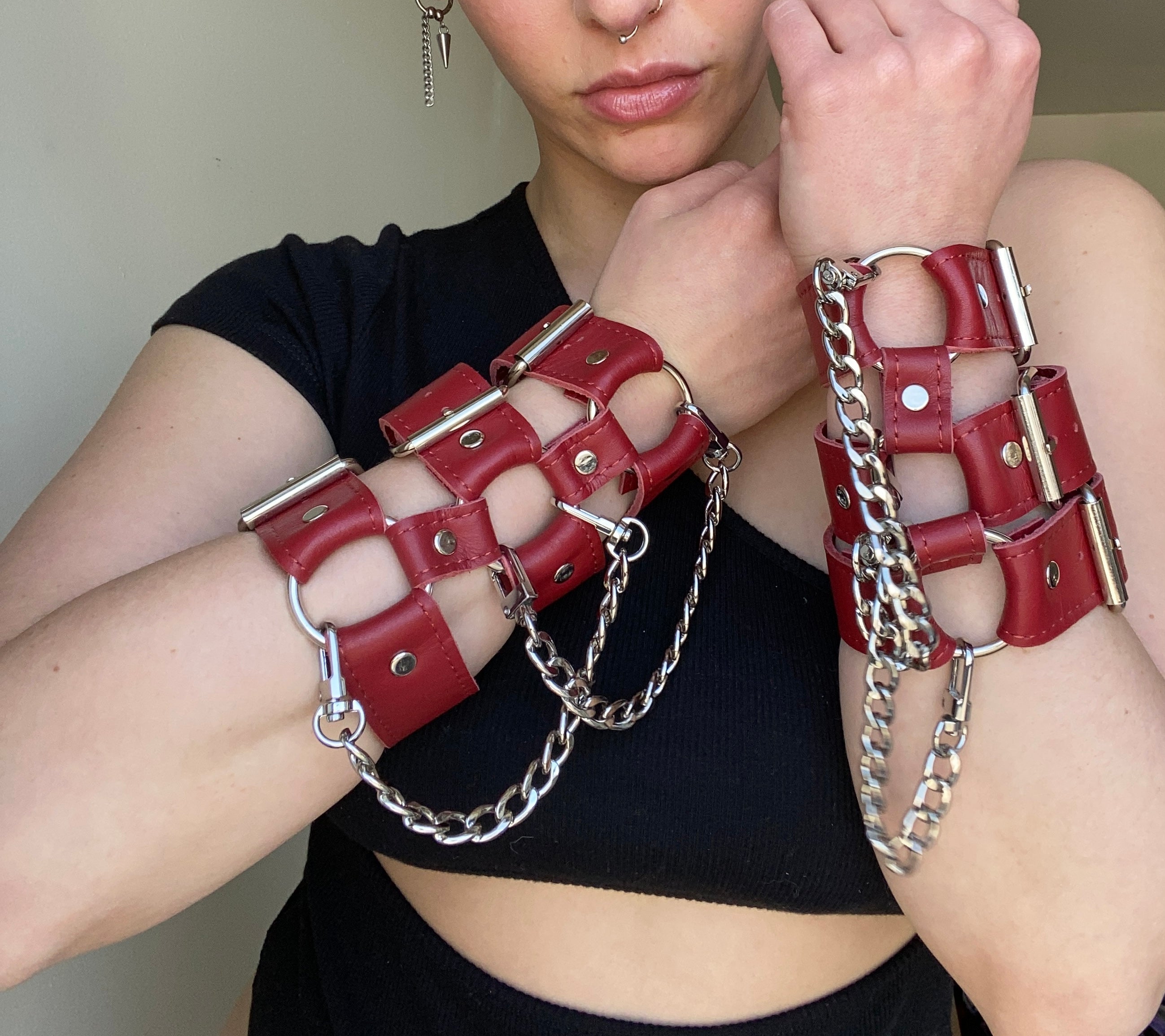 Blood Red Cuffs